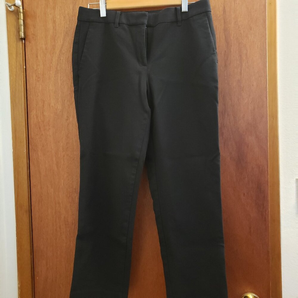 Ann Taylor Womens Curvy Fit Black Pants Size 6